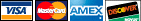 Visa, Mastercard, Amex